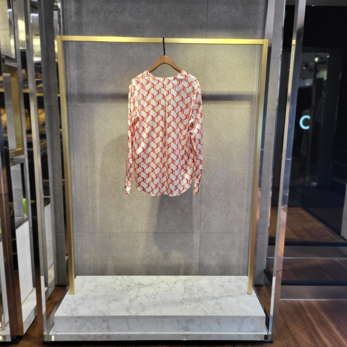 CHEMISIER EN SOIE AVEC IMPRIMÉ HERZEN'S ANGELEGENHEIT