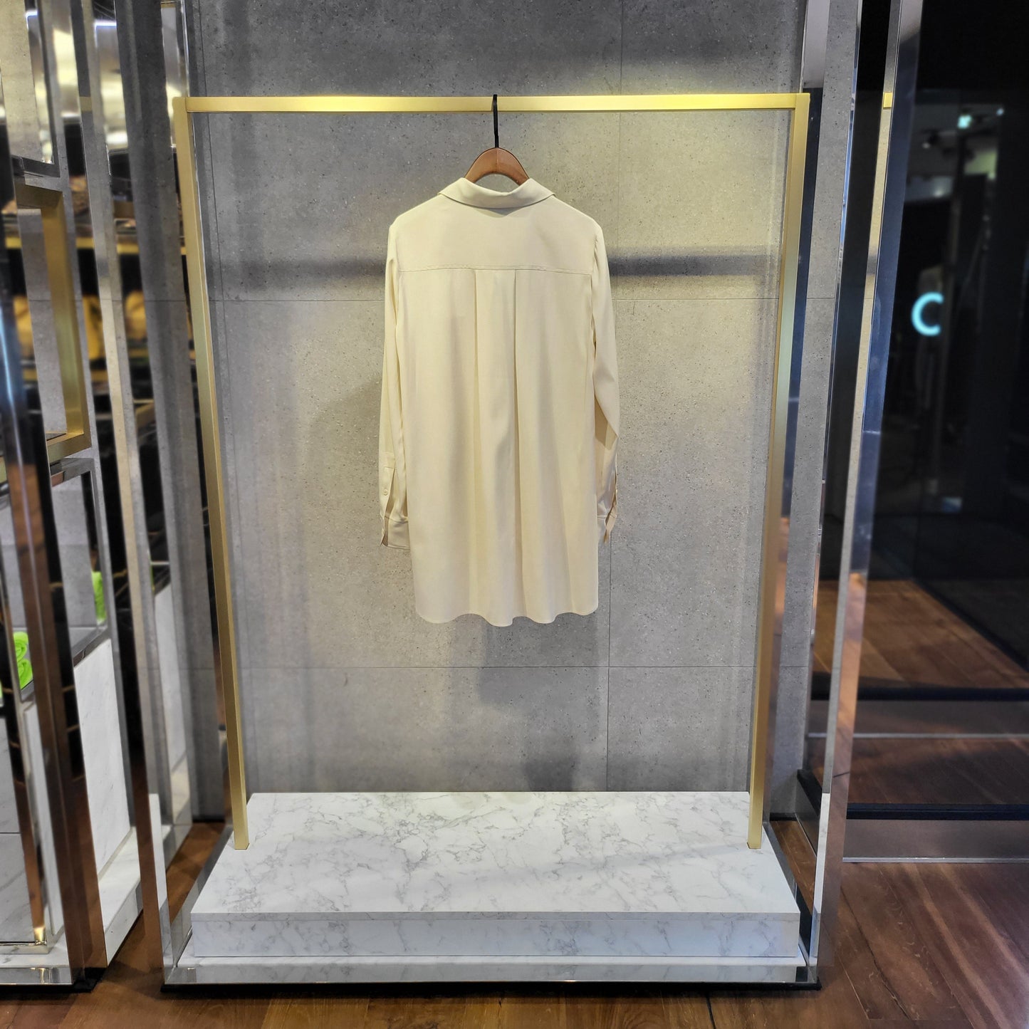 CHEMISIER LONG EN SOIE UNI HERZEN'S ANGELEGENHEIT