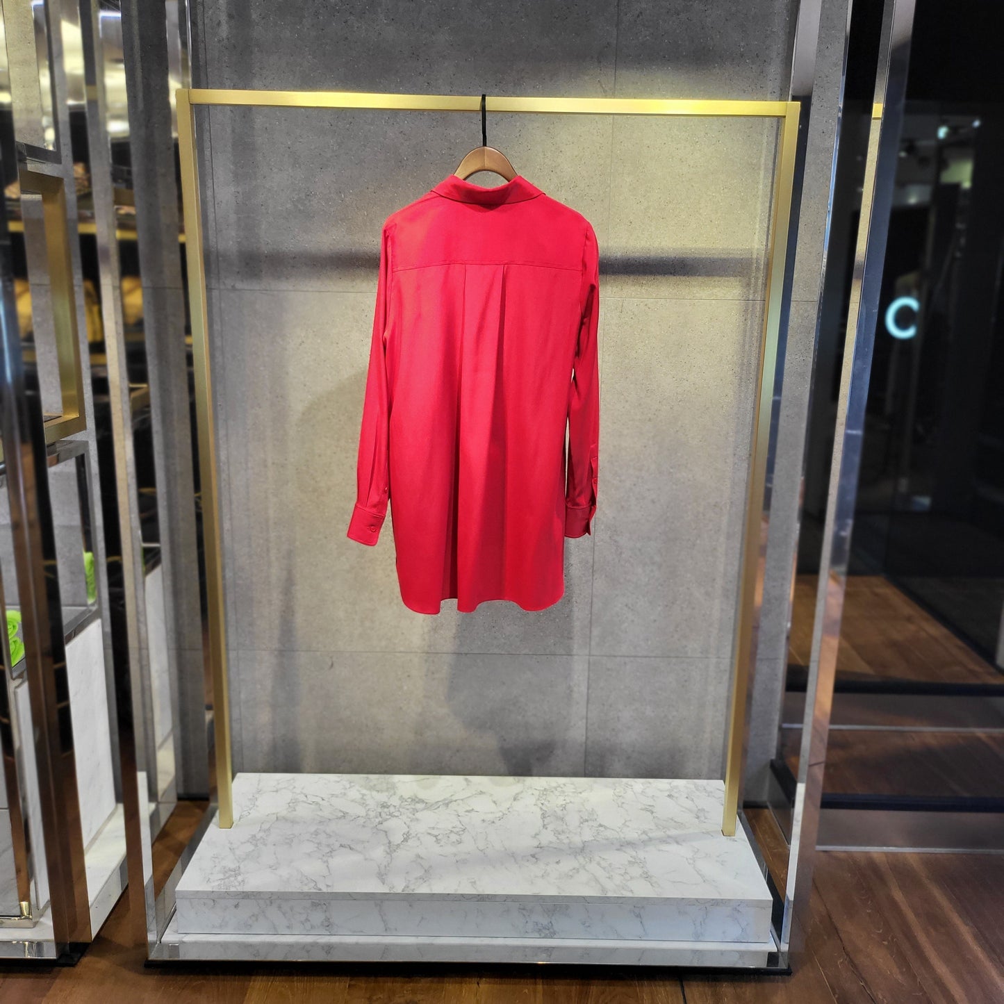 LANGE SEIDEBLUSE