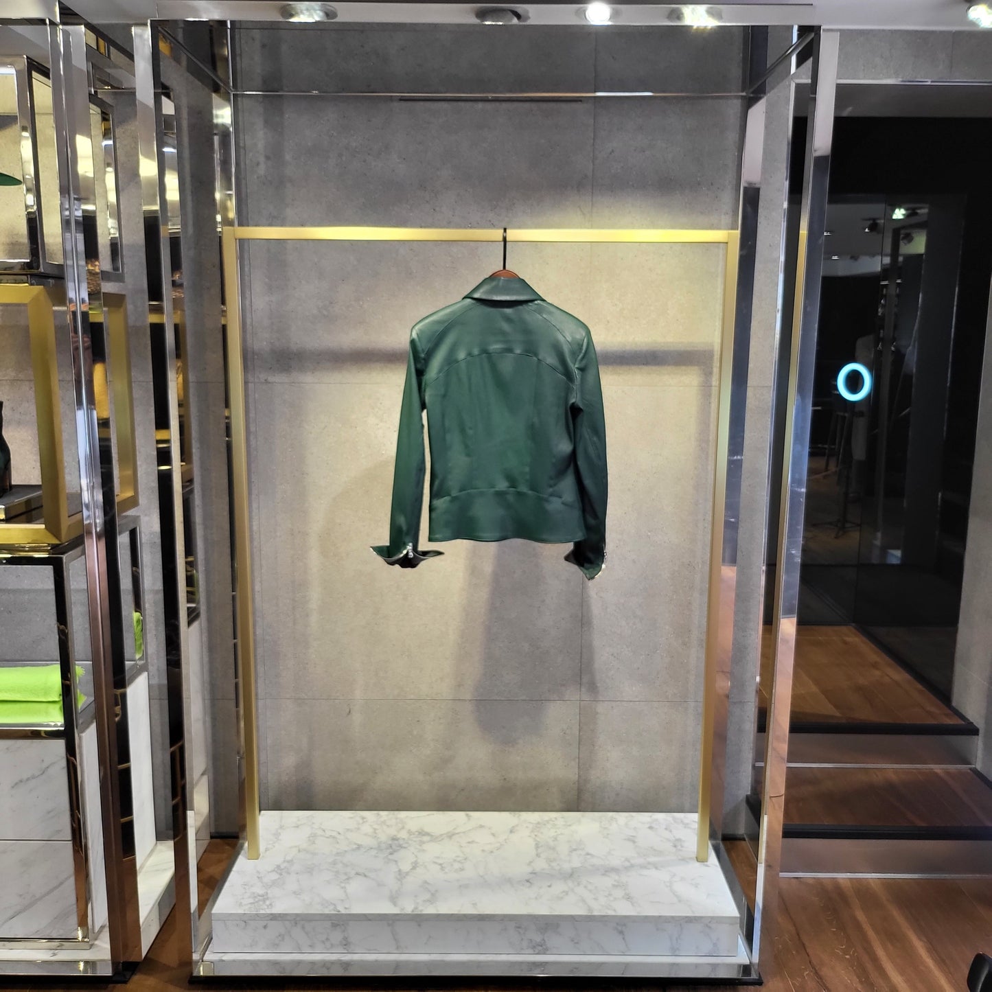 BLOUSON "CLOÉ" EN CUIR STRECH