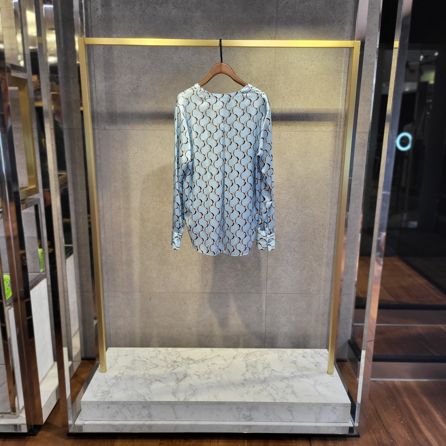 CHEMISIER EN SOIE AVEC IMPRIMÉ HERZEN'S ANGELEGENHEIT