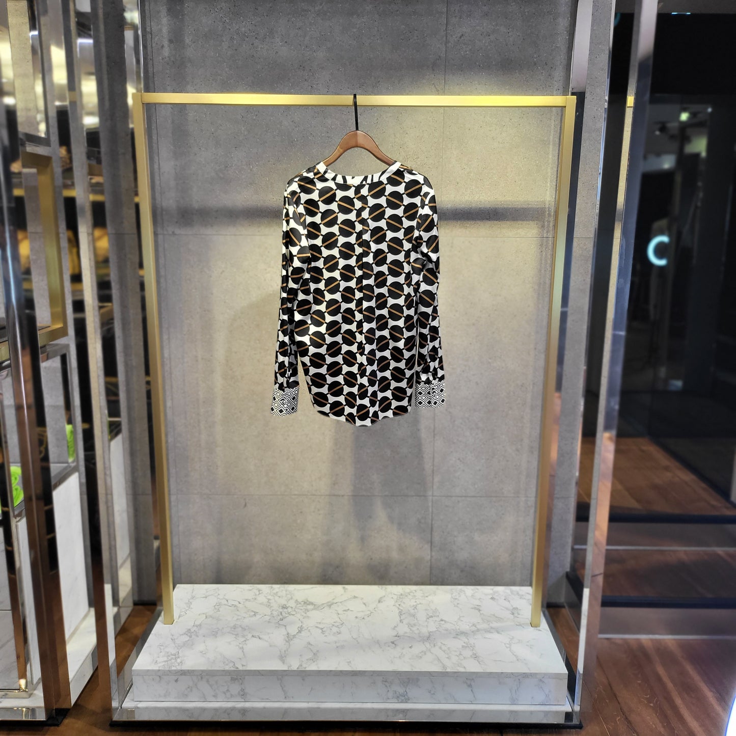 CHEMISE EN SOIE AVEC IMPRIMÉ HERZEN'S ANGELEGENHEIT