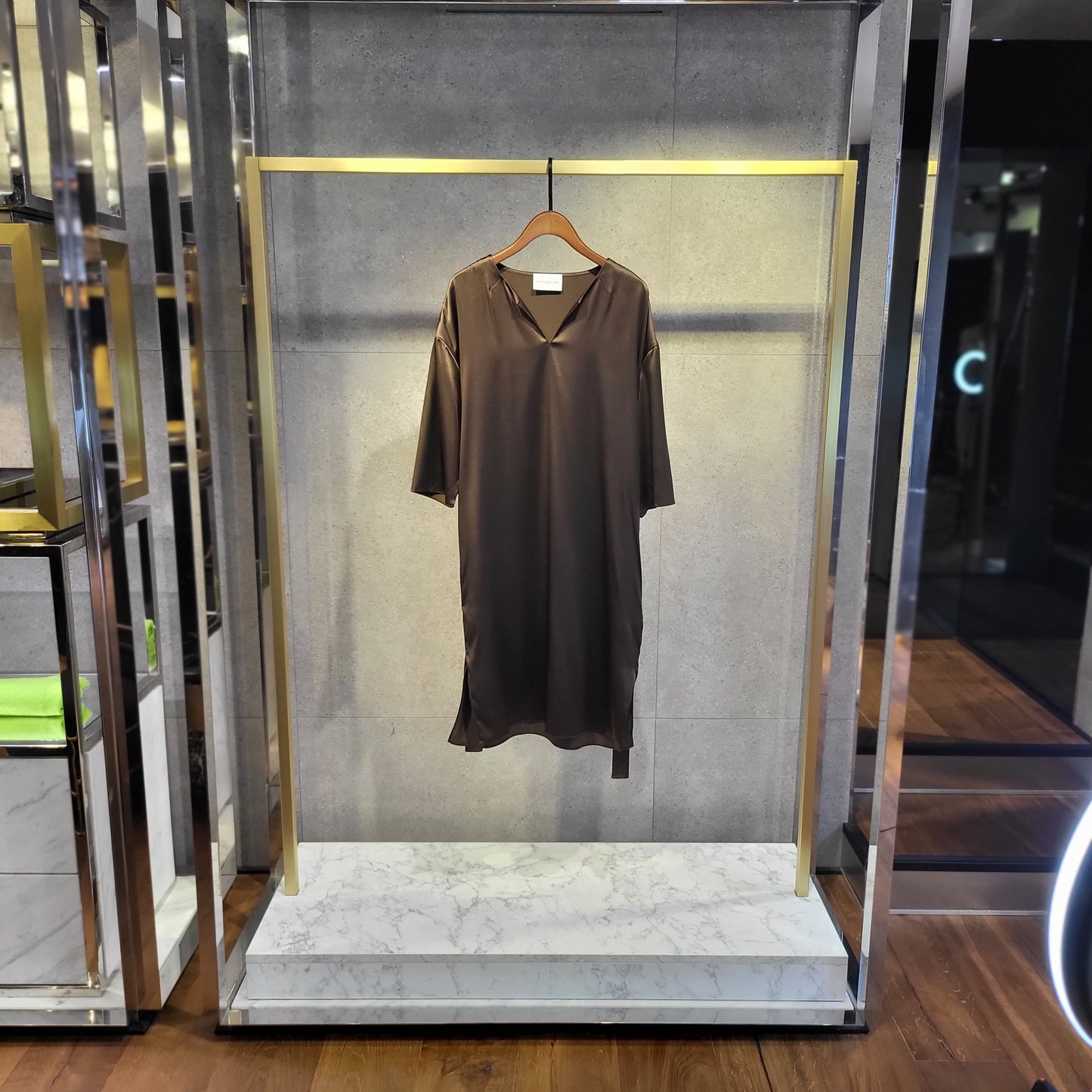 ROBE TUNIQUE EN SOIE UNI HERZEN'S ANGELEGENHEIT
