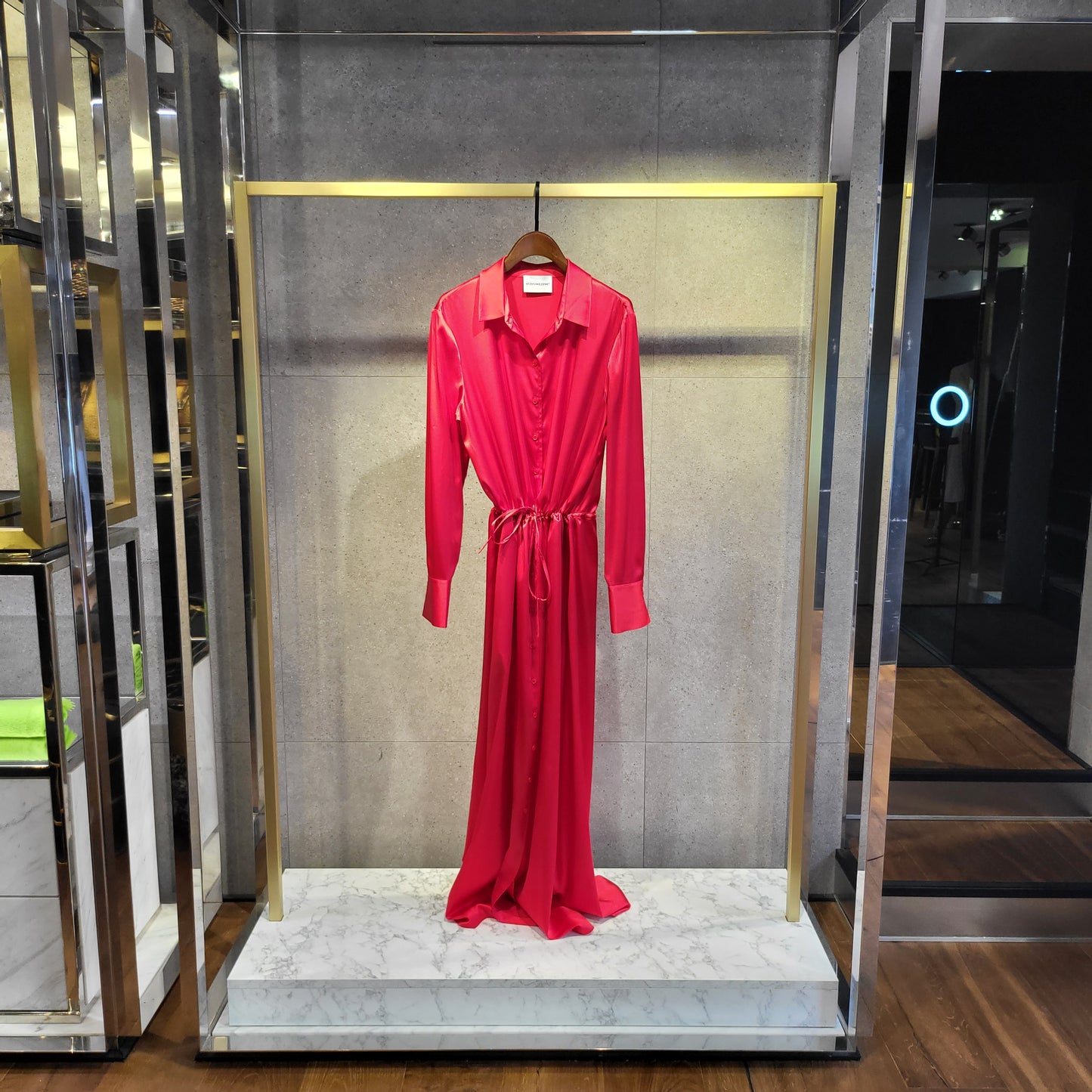 ROBE CHEMISE EN SOIE UNI HERZEN'S ANGELEGENHEIT