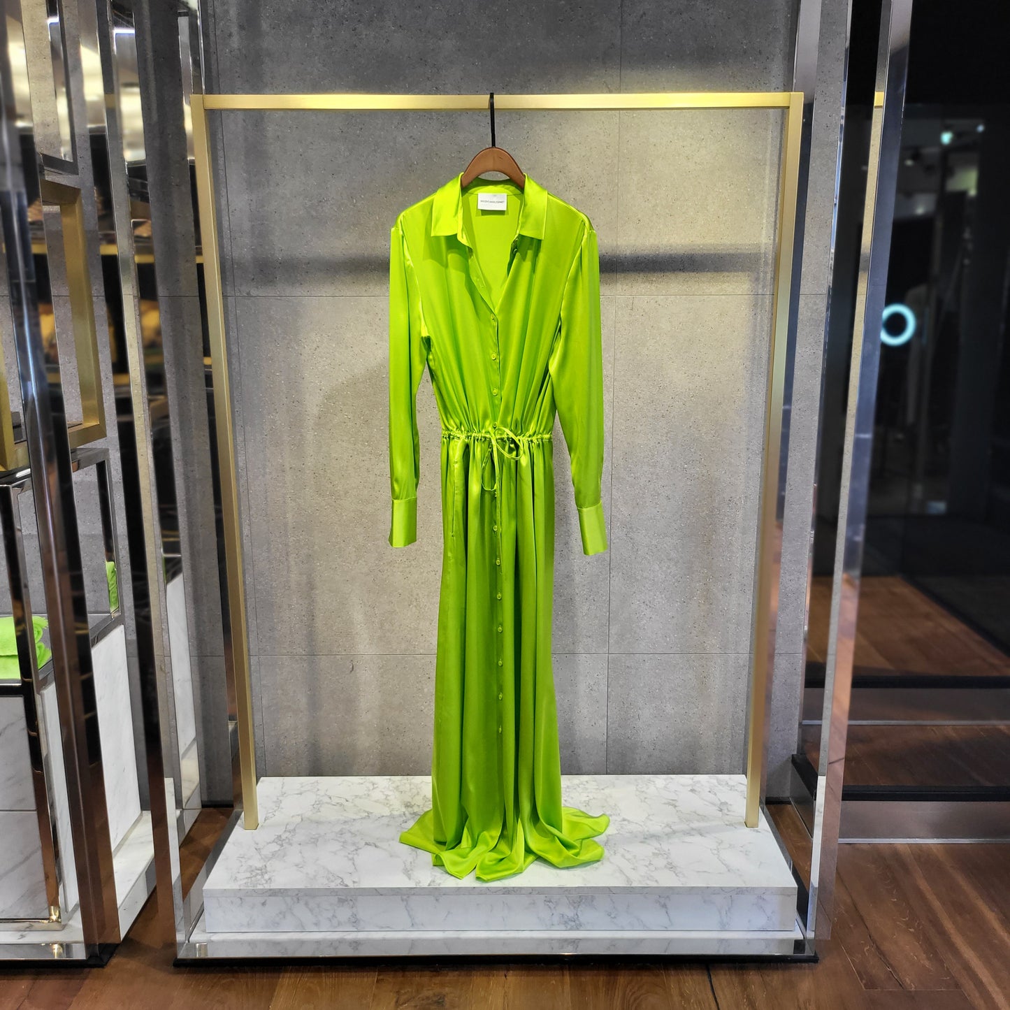 ROBE CHEMISE EN SOIE UNI HERZEN'S ANGELEGENHEIT