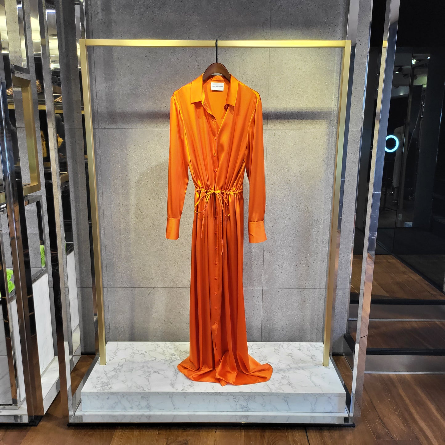 ROBE CHEMISE EN SOIE UNI HERZEN'S ANGELEGENHEIT