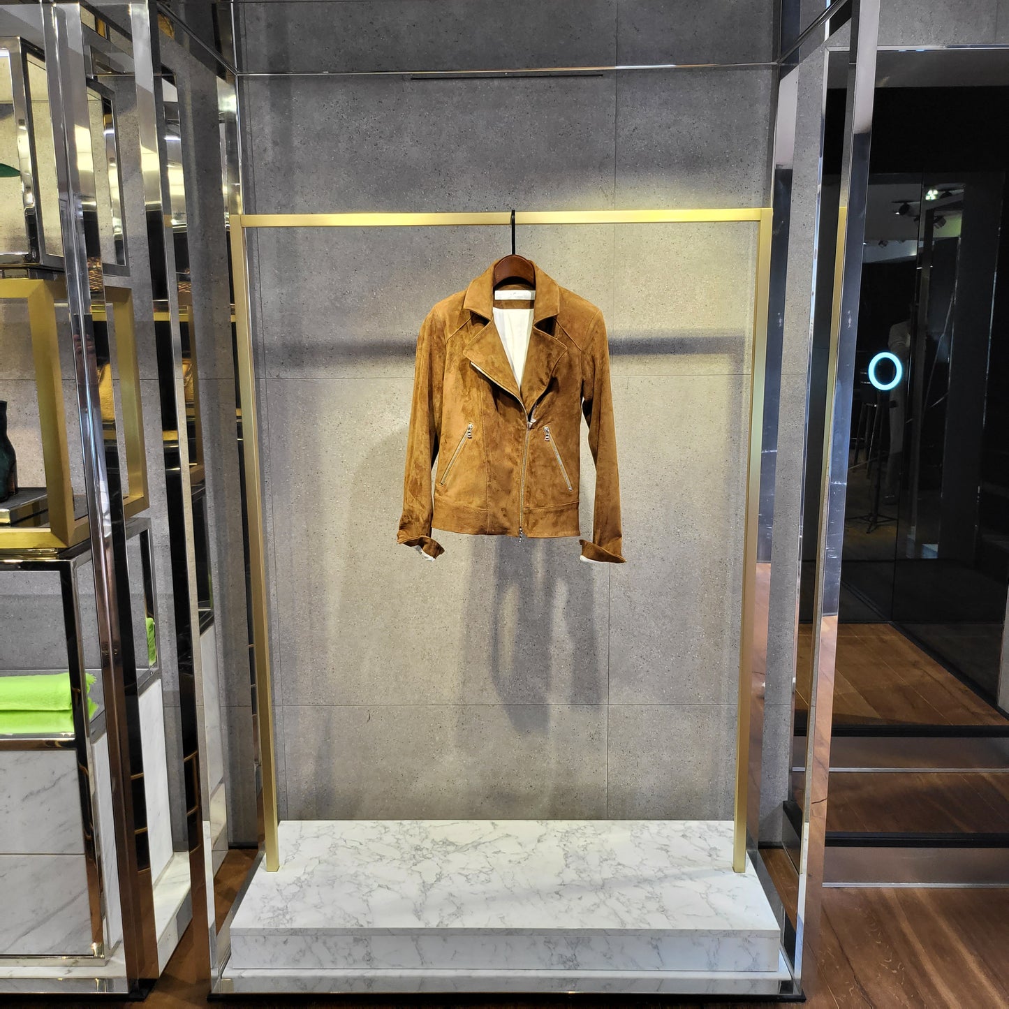 BLOUSON "CLOÉ" EN CUIR STRECH