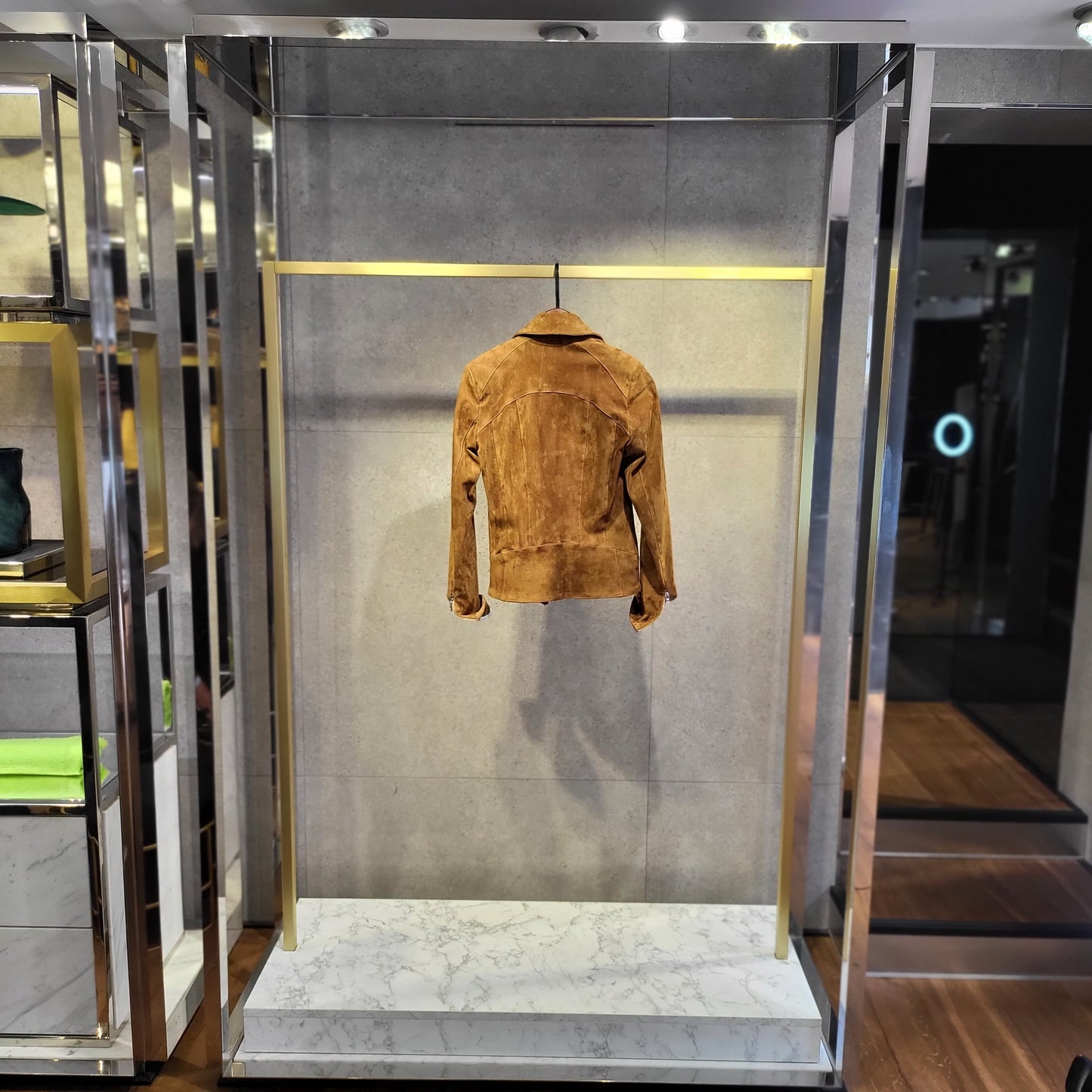 BLOUSON "CLOÉ" EN CUIR STRECH