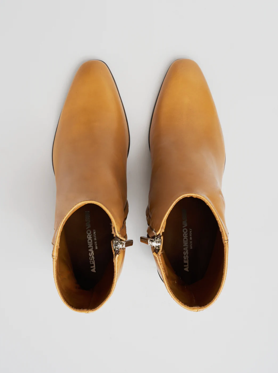 JANIS ANKLE BOOTS 80MM CALFSKIN TAN