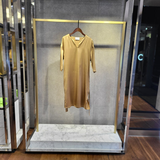 ROBE TUNIQUE EN SOIE UNI HERZEN'S ANGELEGENHEIT