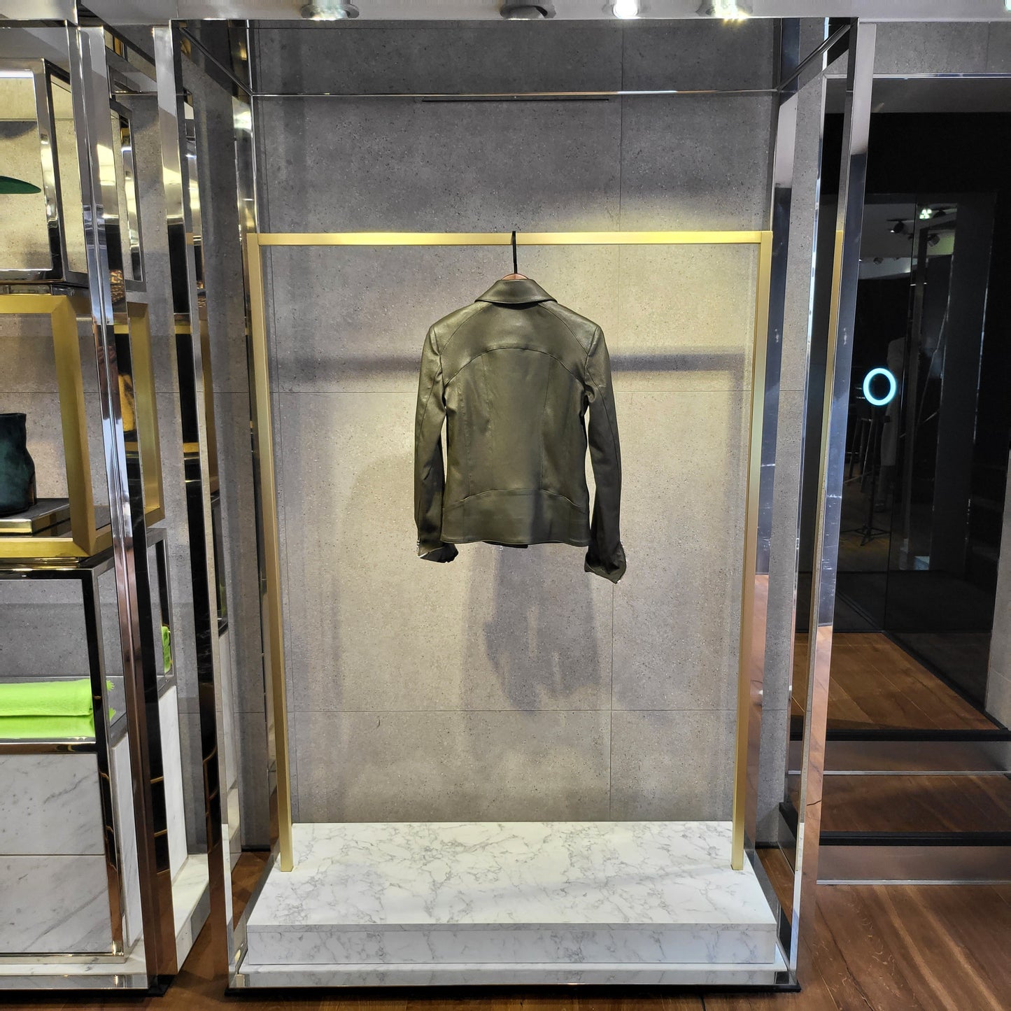 BLOUSON "CLOÉ" EN CUIR STRECH