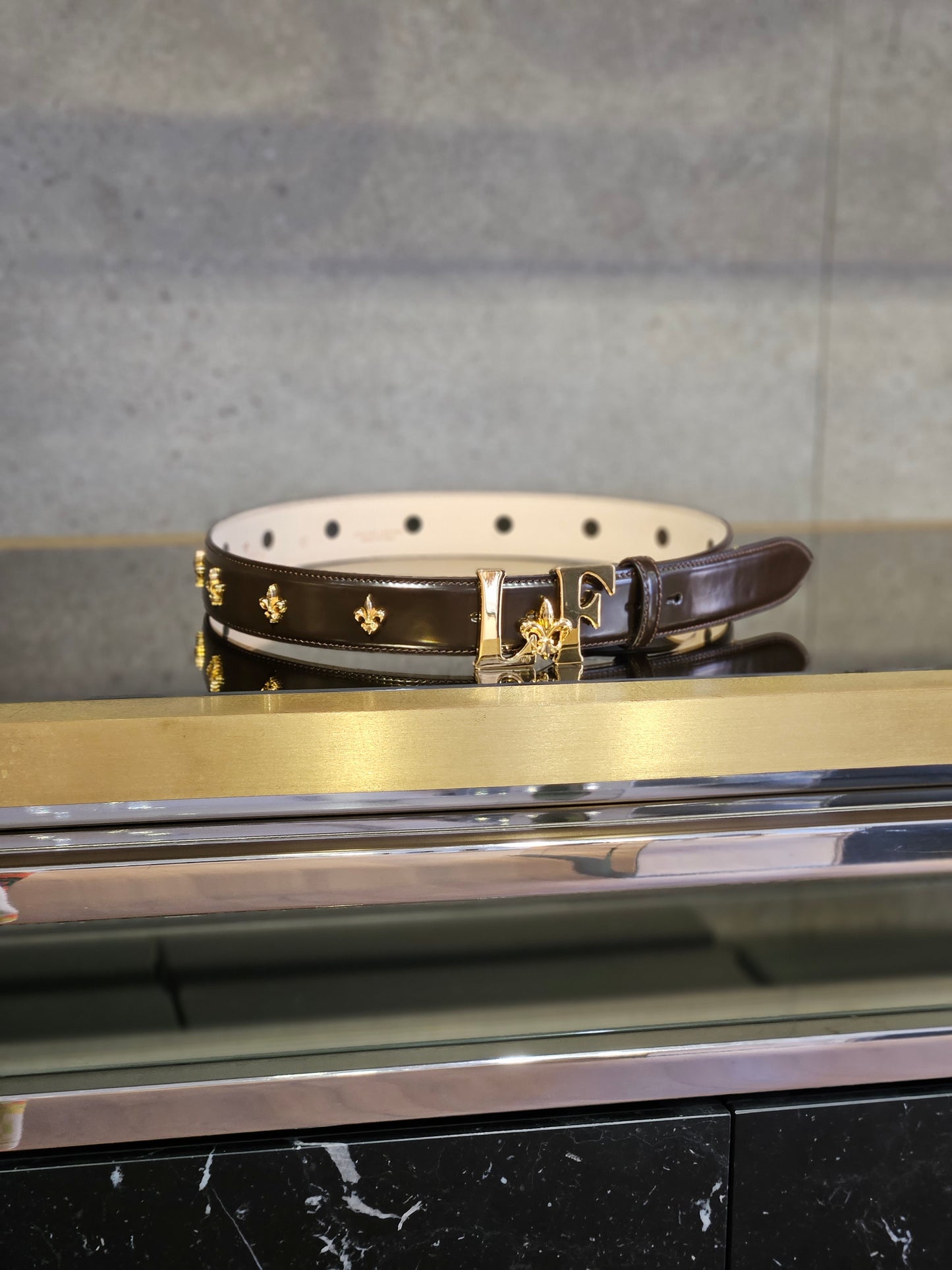 CEINTURE CUIR LISSE LF