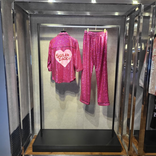 SUGAR DADDY SEQUIN PAJAMA PANTS