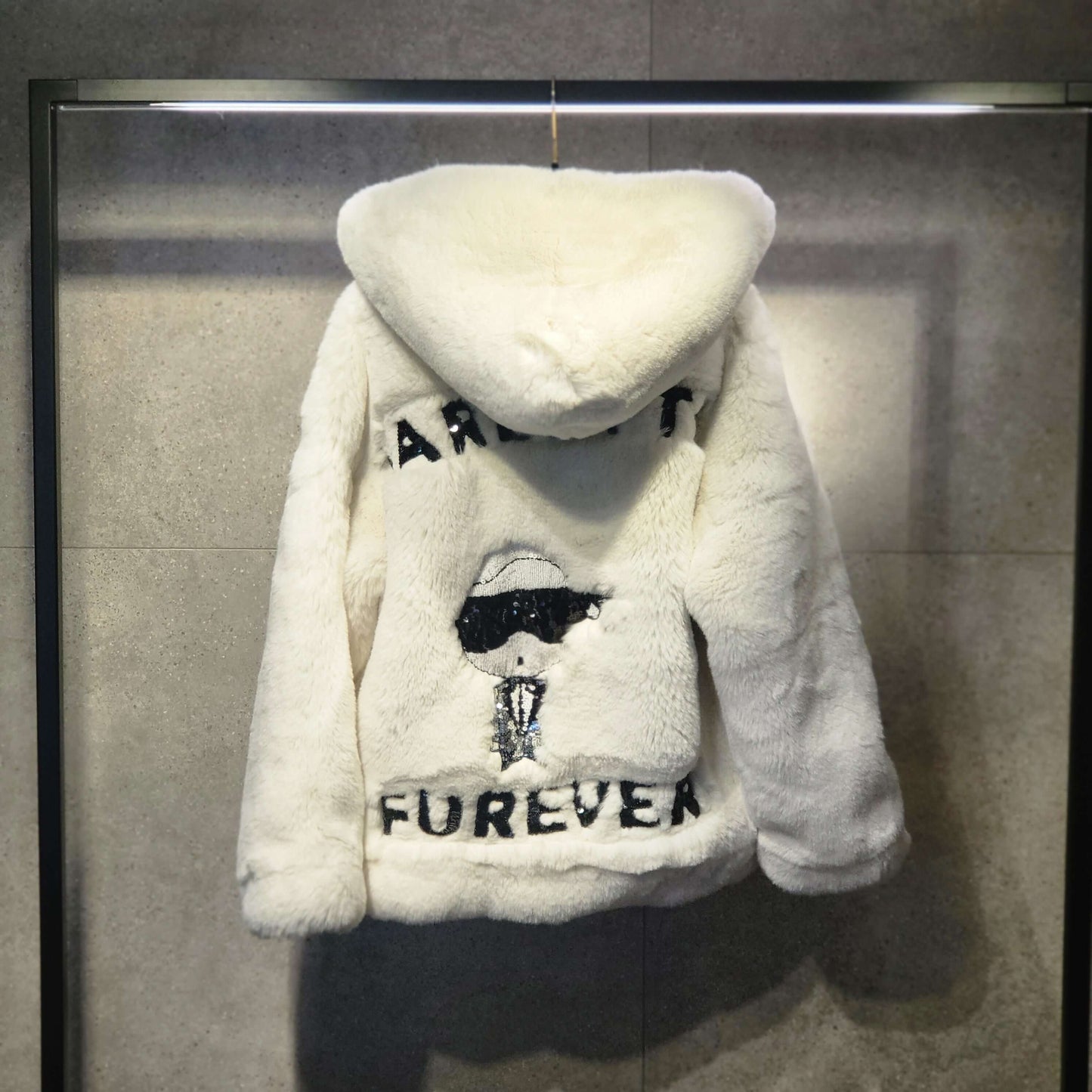 "KARLETTO FUREVER" FAUX FUR JACKET