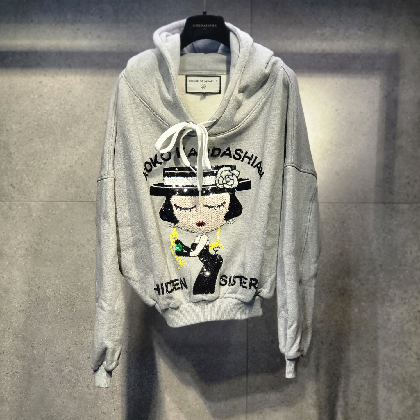 KOKO KARDASHIAN CROPPED HOODIE JUMPER