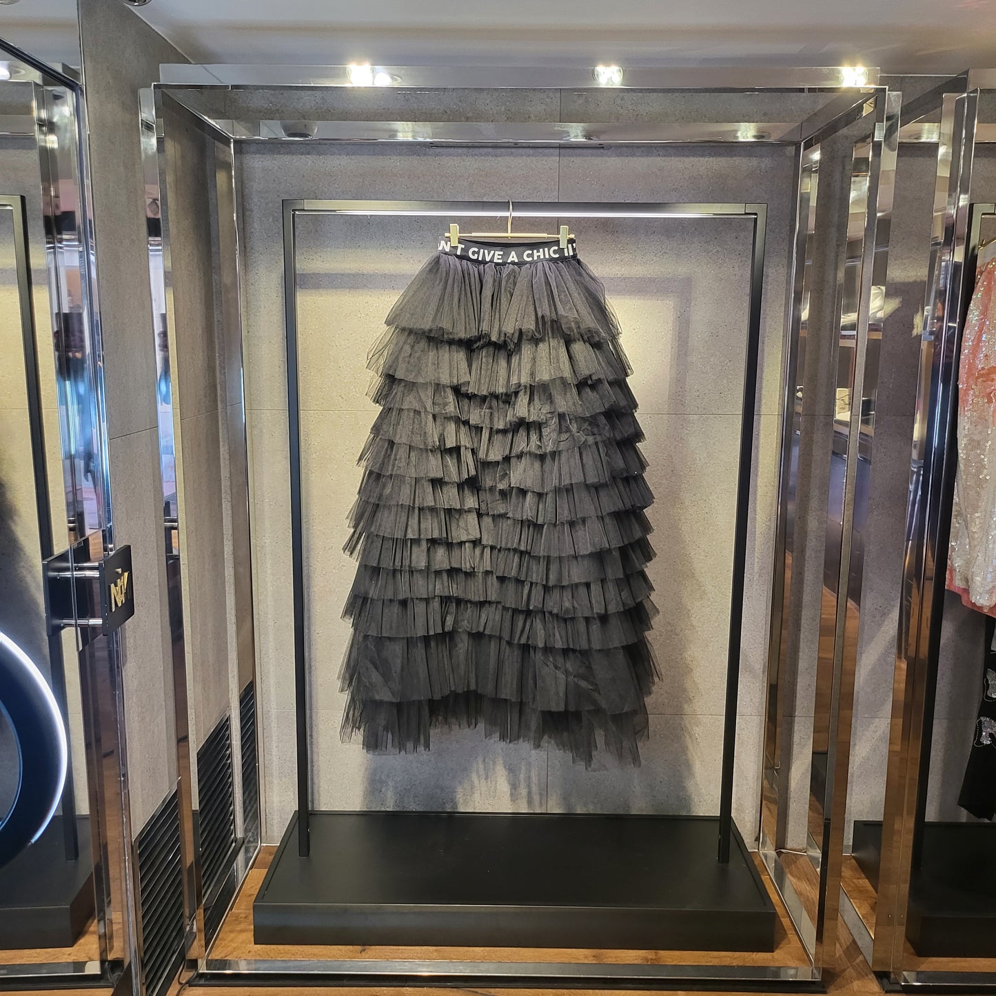 HI-LOW TULLE MAXI SKIRT
