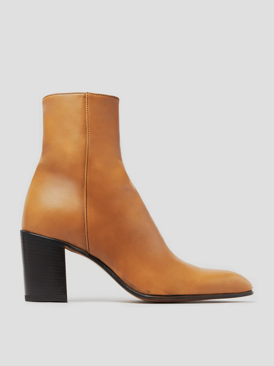 JANIS ANKLE BOOTS 80MM CALFSKIN TAN