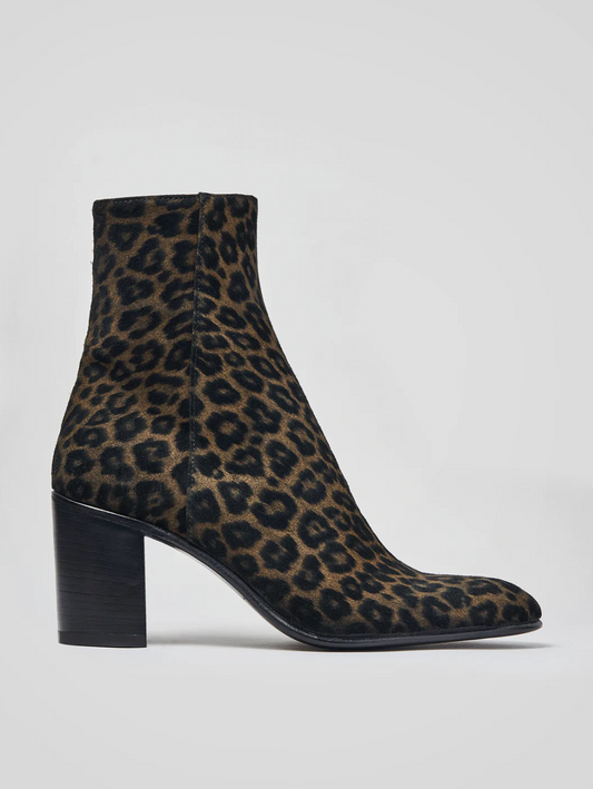 JANIS ANKLE BOOTS 80MM SUEDE LEO