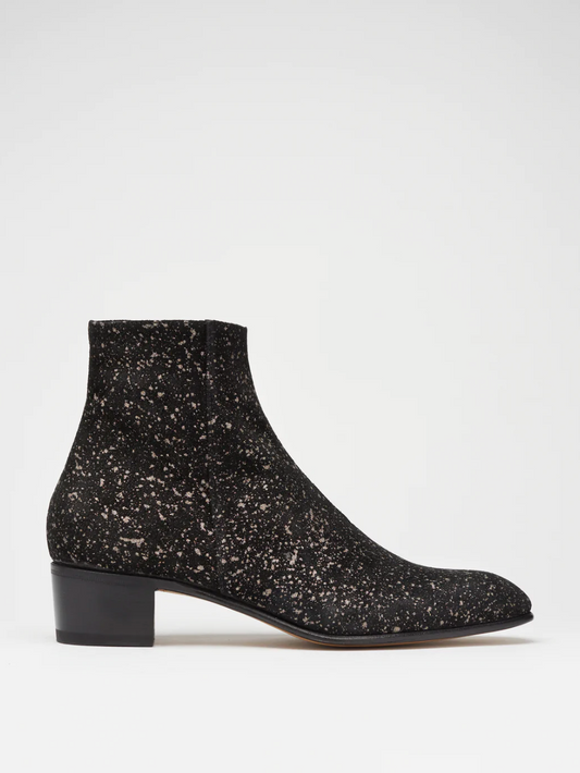 BOTTINES SONNY 40MM EN DAIM NOIR GLAM