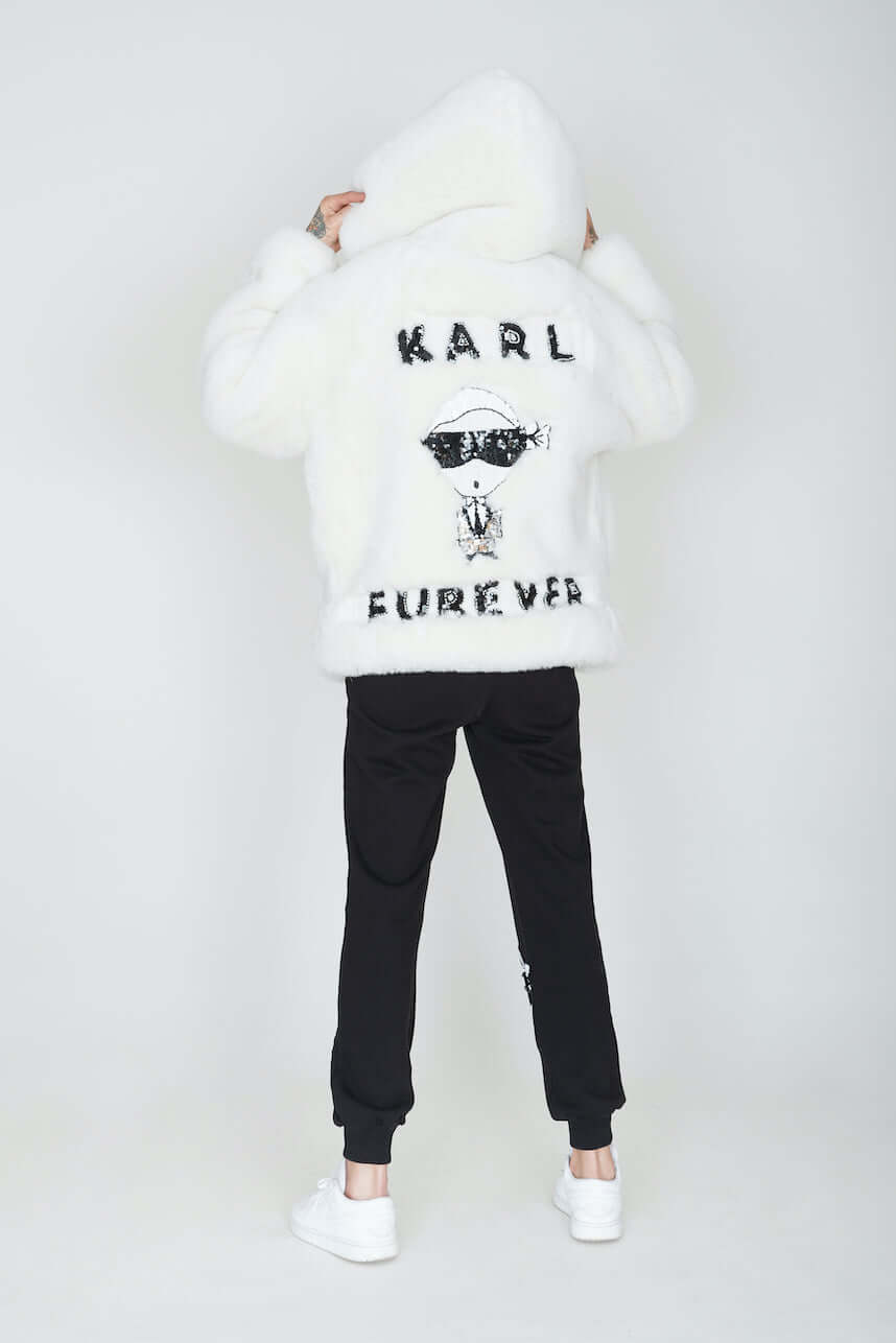 "KARLETTO FUREVER" FAUX FUR JACKET